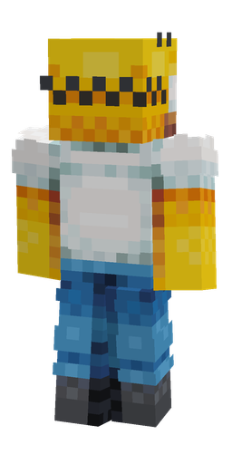 Blue skin: body, back render