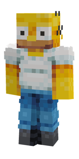 Blue skin: body, front render