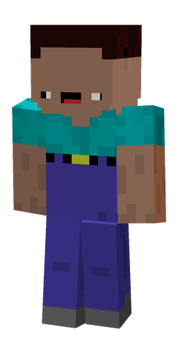 Blue skin: body, front render