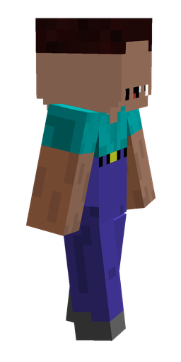 Blue skin: body, right side render
