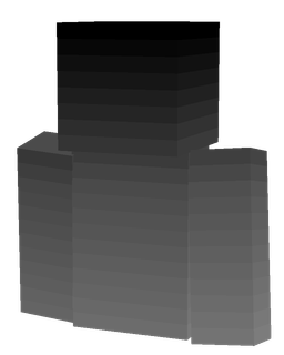 Black skin: bust render
