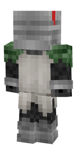Black skin: body, back render
