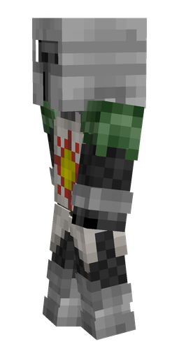 Black skin: body, left side render