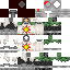 Black skin: raw texture render
