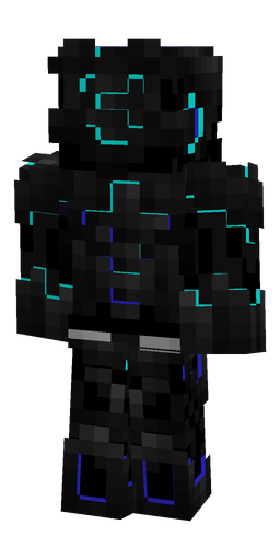 Black skin: body, back render