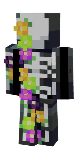 Black skin: body, back render