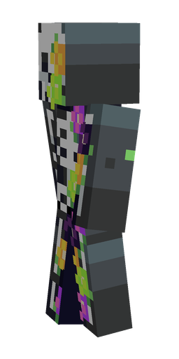 Black skin: body, left side render