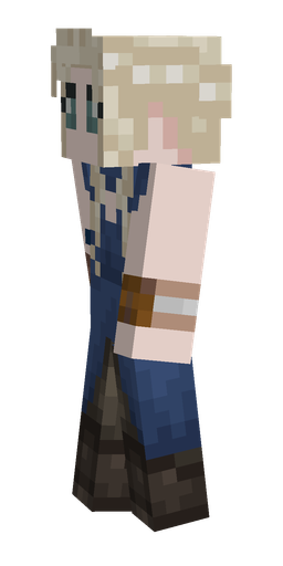Blue skin: body, left side render