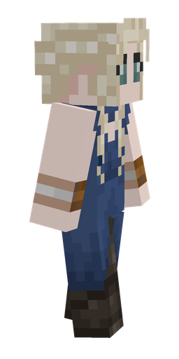 Blue skin: body, right side render