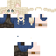 Blue skin: raw texture render