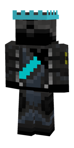 Black skin: body, back render