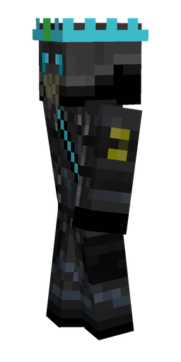 Black skin: body, left side render