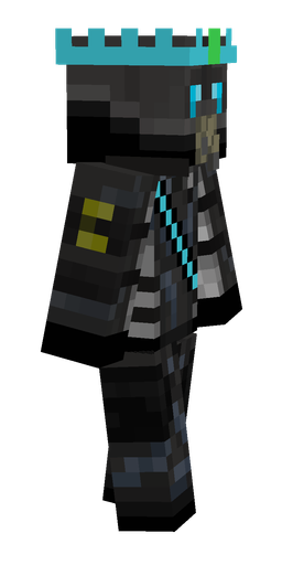 Black skin: body, right side render