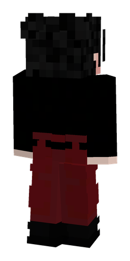 Black skin: body, back render