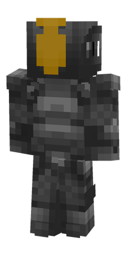 Black skin: body, back render