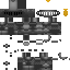Black skin: raw texture render
