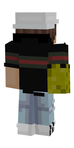 Black skin: body, back render