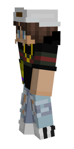 Black skin: body, left side render