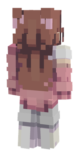 Pink skin: body, back render