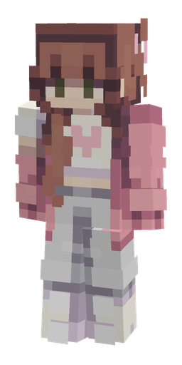 Pink skin: body, front render