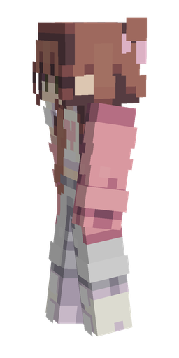 Pink skin: body, left side render