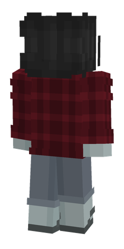 Black skin: body, back render