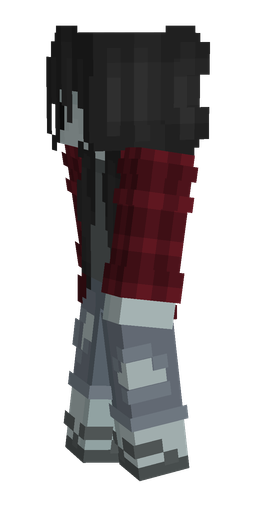 Black skin: body, left side render