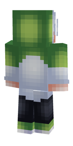 Blue skin: body, back render
