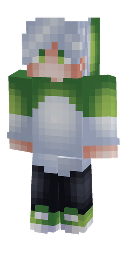 Blue skin: body, front render
