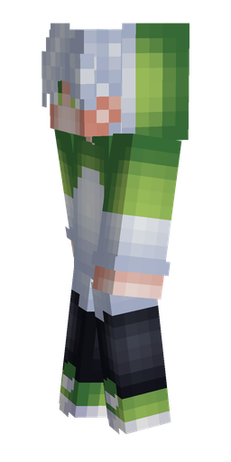 Blue skin: body, left side render