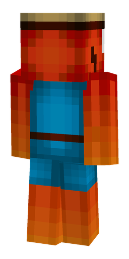 Black skin: body, back render