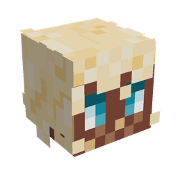 Brown skin: head render