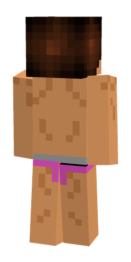Orange skin: body, back render