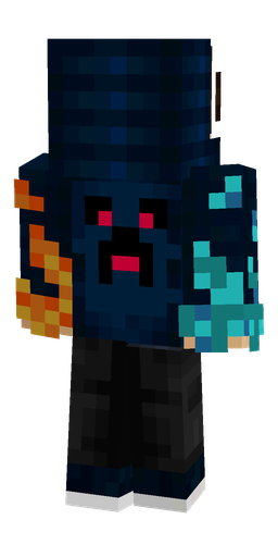Black skin: body, back render