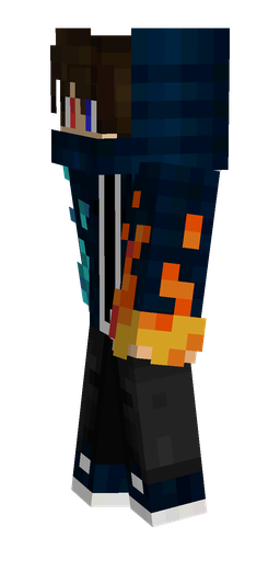 Black skin: body, left side render