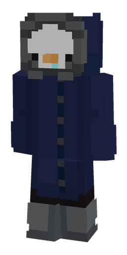 Blue skin: body, front render