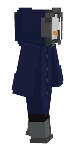 Blue skin: body, right side render