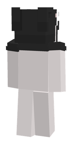 Black skin: body, back render