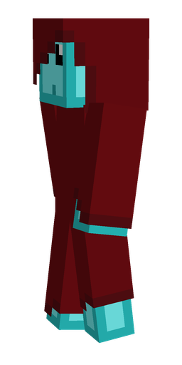 Blue skin: body, left side render