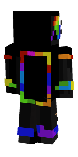 Black skin: body, back render