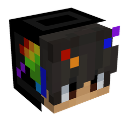 Black skin: head render