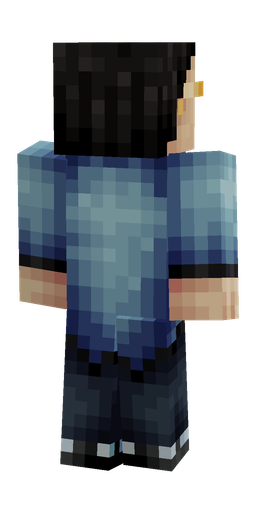 Black skin: body, back render