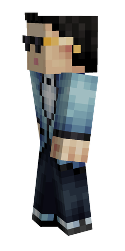 Black skin: body, left side render