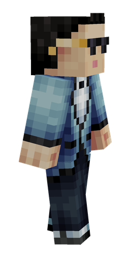 Black skin: body, right side render