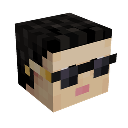 Black skin: head render