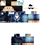 Black skin: raw texture render