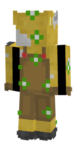 Brown skin: body, back render