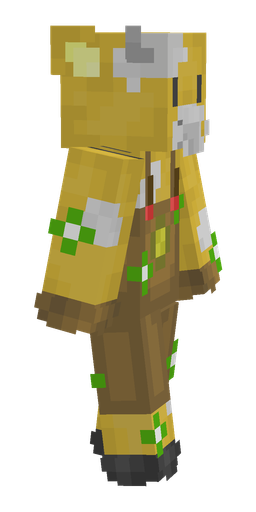 Brown skin: body, right side render