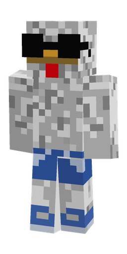 Blue skin: body, front render