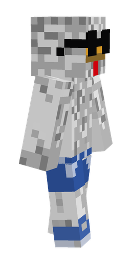 Blue skin: body, right side render